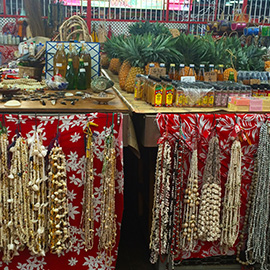 Necklaces in the Market of Papeete
